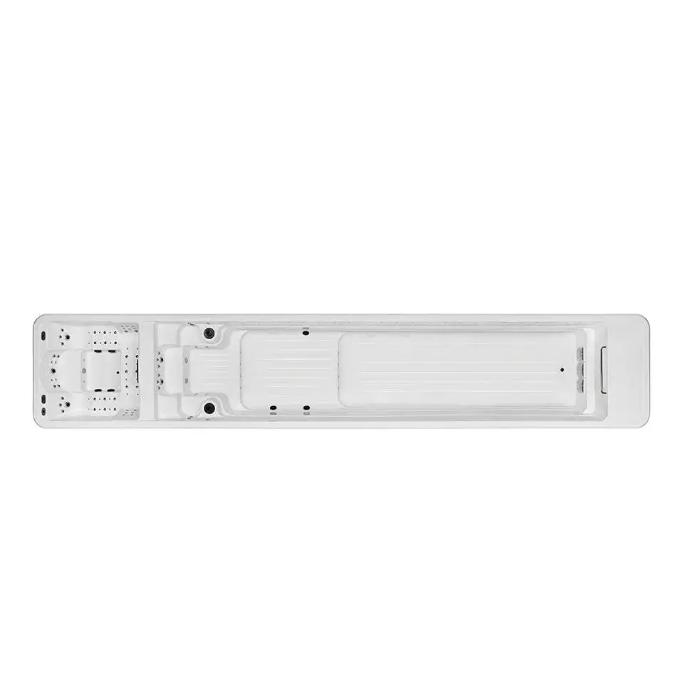 PassionSpa Turbine 12 Grand-swimspa – hvid overflade, rektangulær form, formstøbte siddepladser, placeringer til massagedyser PassionSpa Turbine 12 Grand-swimspa – hvid overflade, rektangulær form, formstøbte siddepladser, placeringer til massagedyser